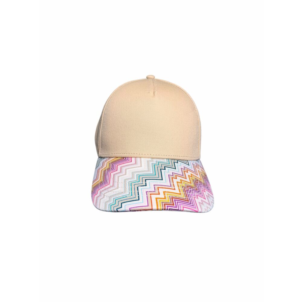 Missoni NWT Cotton Baseball Cap in Beige - Picture 2 of 10